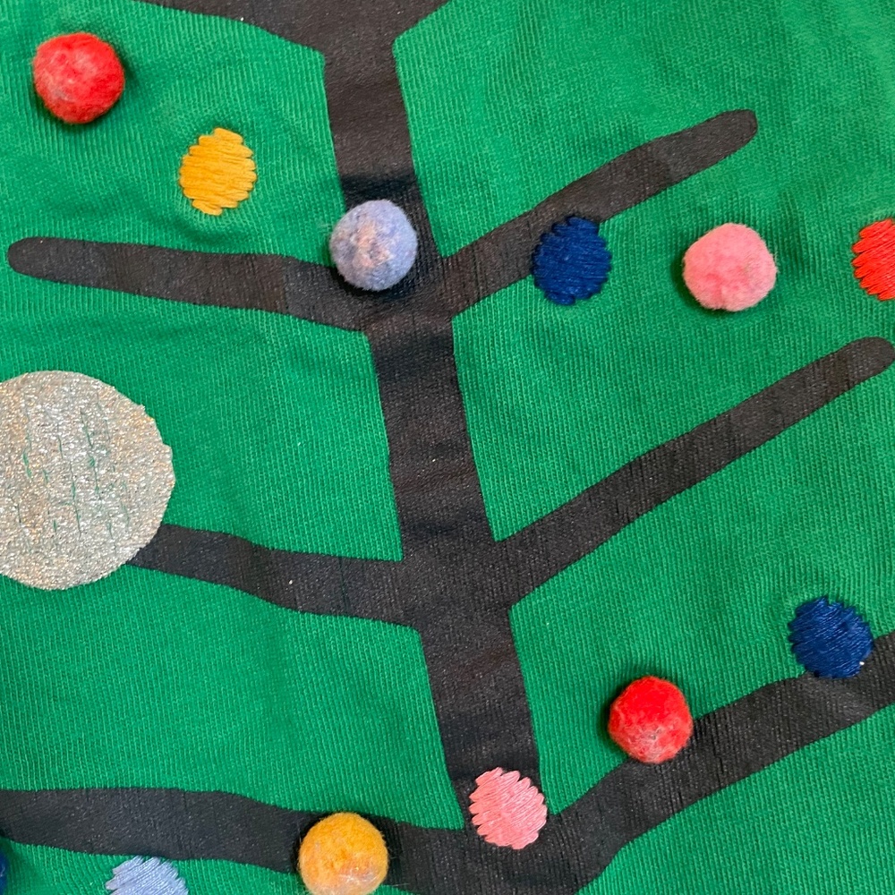 Size 4-5 Mini Boden Christmas Tree Dress - Picture 3 of 5
